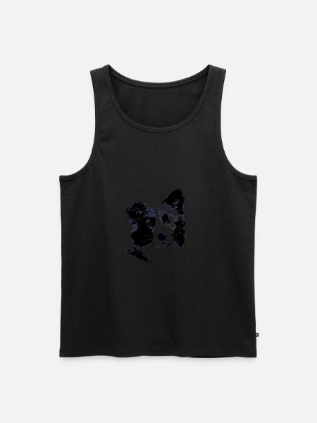 Border Collie - Men's Premium Organic Tank Top - black