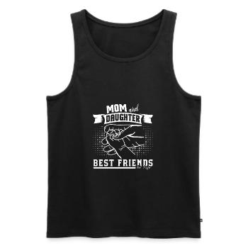 Mom And Daughter Best Friends For Life - Männer Premium Bio Tank Top - Schwarz - Vorne - Michal (187cm)