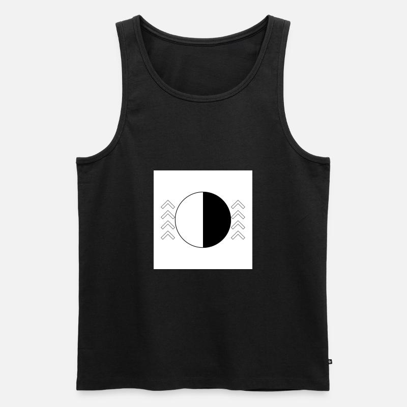 level up - Männer Premium Bio Tank Top - Schwarz