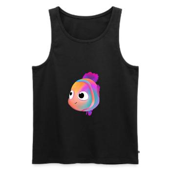 Cute Fish - Men's Premium Organic Tank Top - black - Front - AI Model Male 178 light (178cm)