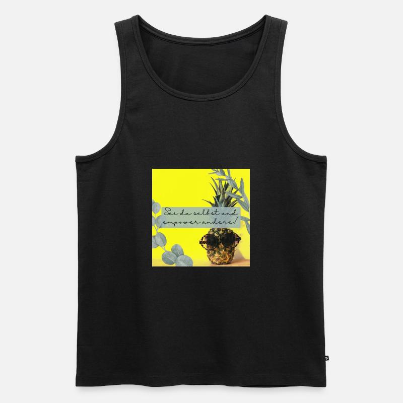 Sein du selbst - Männer Premium Bio Tank Top - Schwarz