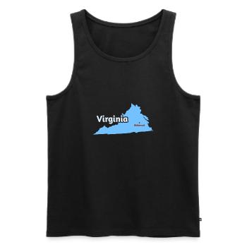 Richmond Virginia Design für stolze Virginier - Männer Premium Bio Tank Top - Schwarz - Vorne - AI Model Male 178 light (178cm)