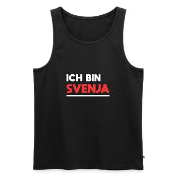 Svenja Name Spruch für stolze Svenjas - Männer Premium Bio Tank Top - Schwarz - Vorne - Michal (187cm)