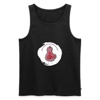 Josi's Klodder's " Susi" - Männer Premium Bio Tank Top - Schwarz - Vorne - Michal (187cm)
