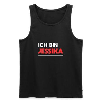 Jessika Name Spruch für stolze Jessikas - Männer Premium Bio Tank Top - Schwarz - Vorne - Michal (187cm)