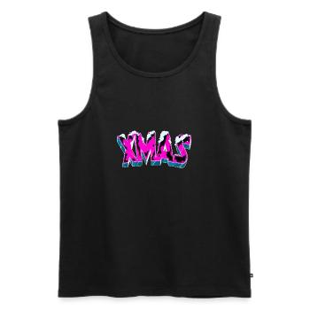 x mas outfit - Männer Premium Bio Tank Top - Schwarz - Vorne - AI Model Male 178 light (178cm)