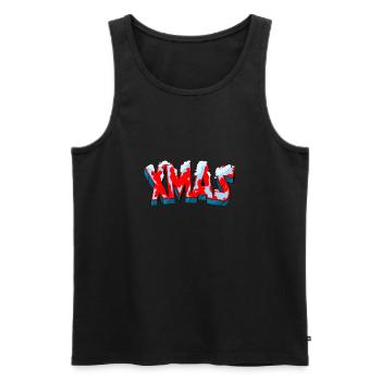 X Mas Outfit - Männer Premium Bio Tank Top - Schwarz - Vorne - AI Model Male 178 light (178cm)