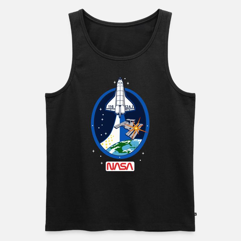 NASA Discovery Space Shuttle - Männer Premium Bio Tank Top - Schwarz