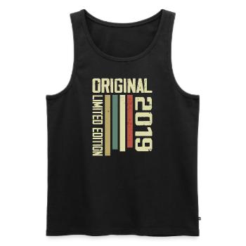 Retro 2019 Vintage 1995 5th Anniversary Gift - Men's Premium Organic Tank Top - black - Front - Michal (187cm)