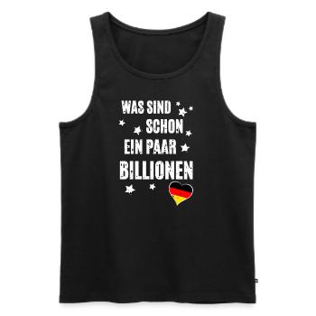Finanzkrise - Männer Premium Bio Tank Top - Schwarz - Vorne - Michal (187cm)