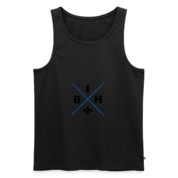 Balkan Bosnian Edition - Men's Premium Organic Tank Top - black - Front - AI Model Male 178 light (178cm)