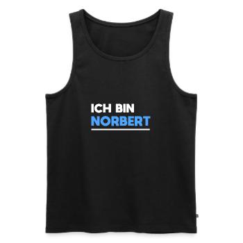 Norbert Name Spruch für stolze Norberts - Männer Premium Bio Tank Top - Schwarz - Vorne - Michal (187cm)