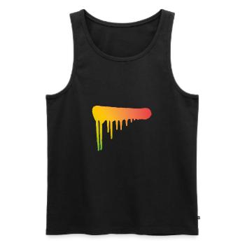 Graffiti art aérosol peut colorer les arts de la - Débardeur bio Premium Homme - noir - Devant - AI Model Male 178 light (178cm)
