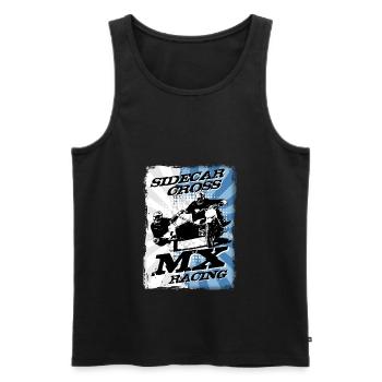 Sidecar Moto Cross - Männer Premium Bio Tank Top - Schwarz - Vorne - Michal (187cm)