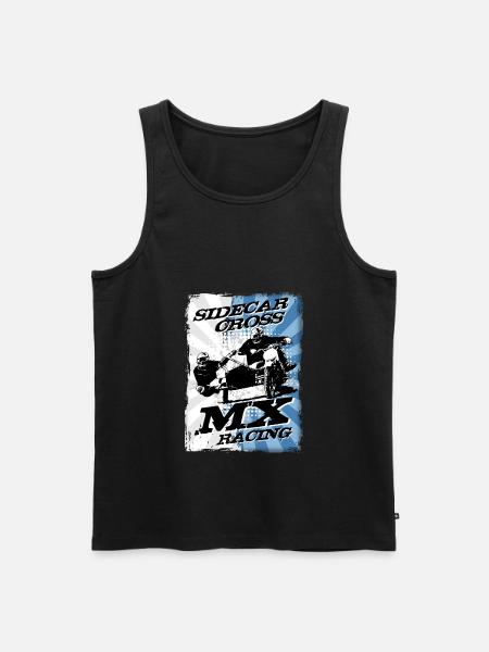 Sidecar Moto Cross - Männer Premium Bio Tank Top - Schwarz
