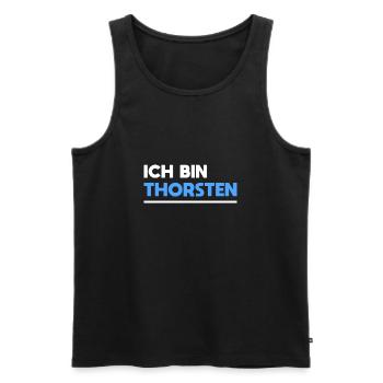 Thorsten Name Spruch für stolze Thorstens - Männer Premium Bio Tank Top - Schwarz - Vorne - Michal (187cm)