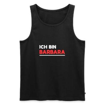 Barbara Name Spruch für stolze Barbaras - Männer Premium Bio Tank Top - Schwarz - Vorne - AI Model Male 178 light (178cm)