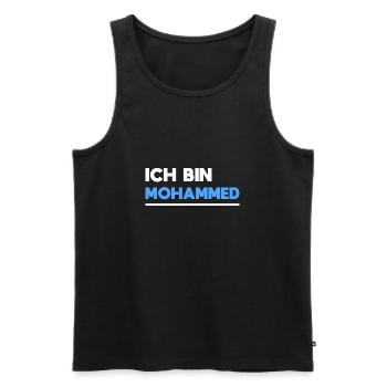 Mohammed Name Spruch für stolze Mohammeds - Männer Premium Bio Tank Top - Schwarz - Vorne - Michal (187cm)