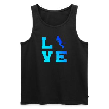 Hockey Floorball Unihockeyspielen Innebandy - Männer Premium Bio Tank Top - Schwarz - Vorne - Michal (187cm)