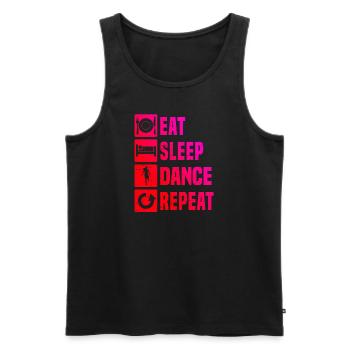 Women's Shuffle Dance Shuffle Girl Shuffledancer - Men's Premium Organic Tank Top - black - Front - AI Model Male 178 light (178cm)