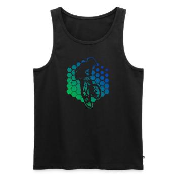 Vélo Femmes BMX Cyclisme BMX Garçons BMX Vélo - Débardeur bio Premium Homme - noir - Devant - Michal (187cm)
