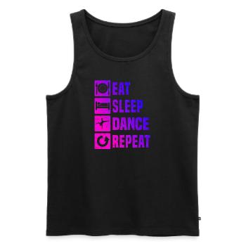 Break dance Homme Bboy Breakdance Hip Hop - Débardeur bio Premium Homme - noir - Devant - Michal (187cm)
