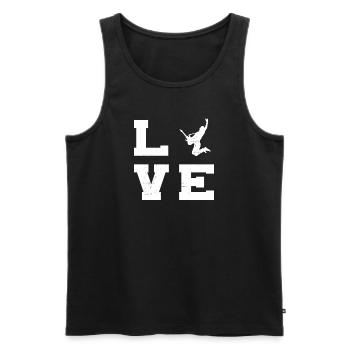 akustische gitarre Egitarre Damen classical guitar - Männer Premium Bio Tank Top - Schwarz - Vorne - Michal (187cm)