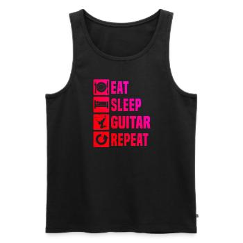 classical guitar Guitar E-gitarre Egitarre - Männer Premium Bio Tank Top - Schwarz - Vorne - AI Model Male 178 light (178cm)