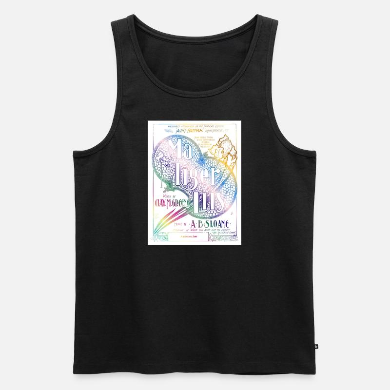 Ma Tiger Lilly - Männer Premium Bio Tank Top - Schwarz