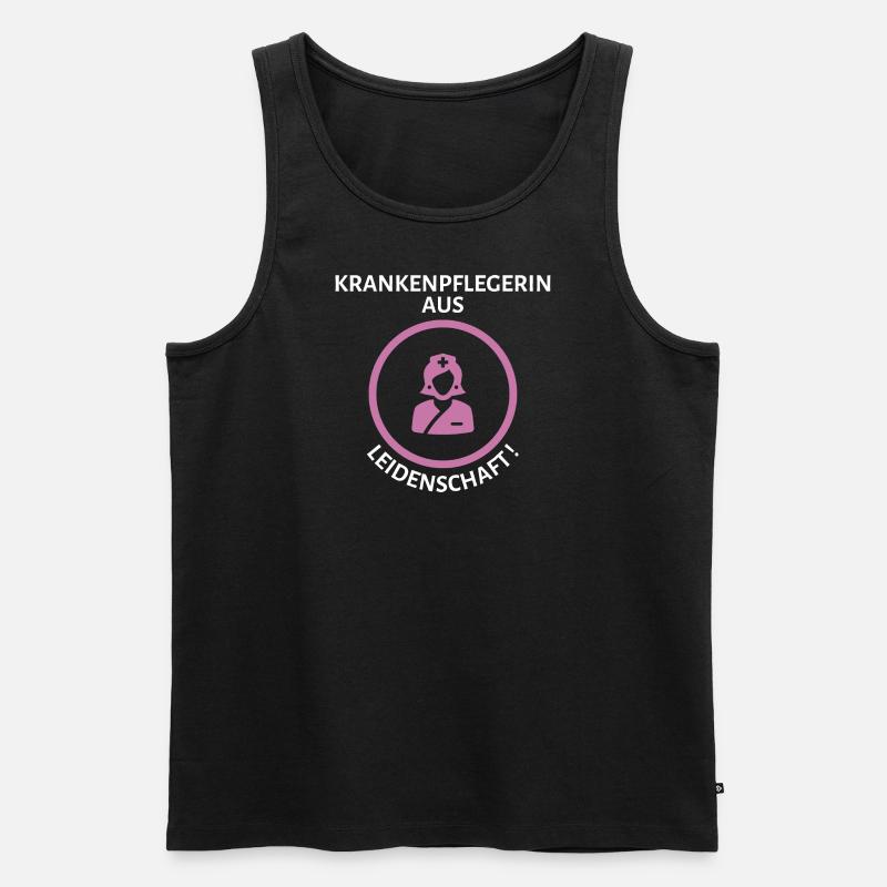Leidenschaftliche Krankenschwester 2 - Männer Premium Bio Tank Top - Schwarz