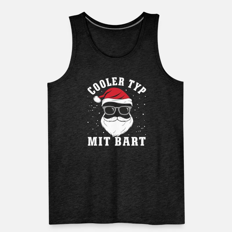 Weihnachtsmann Cooler Typ mit Bart Geschenk Männer Premium Bio Tank Top