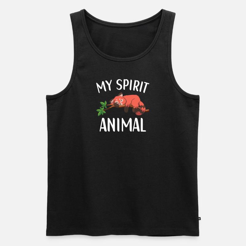 Roter Panda Outfit Süßer Kleiner Panda - Männer Premium Bio Tank Top - Schwarz
