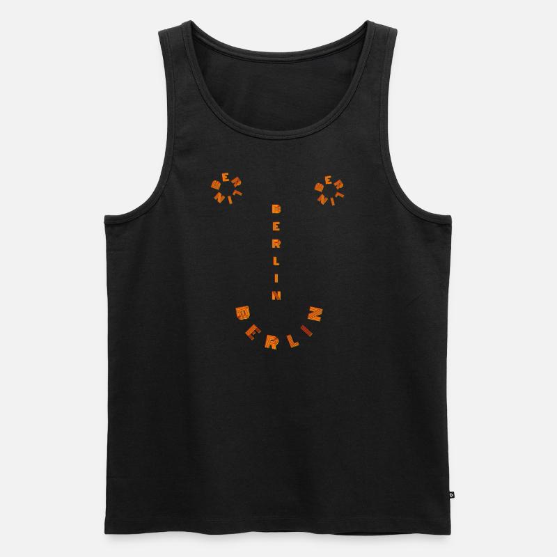 Berlin - Männer Premium Bio Tank Top - Schwarz