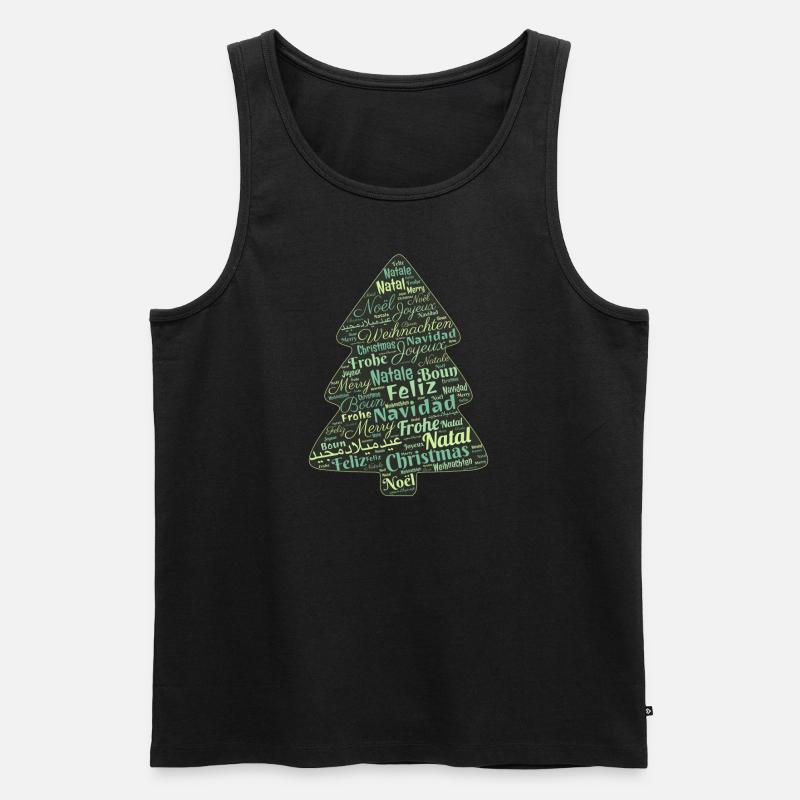 Geschenkidee Weihnachten - Männer Premium Bio Tank Top - Schwarz