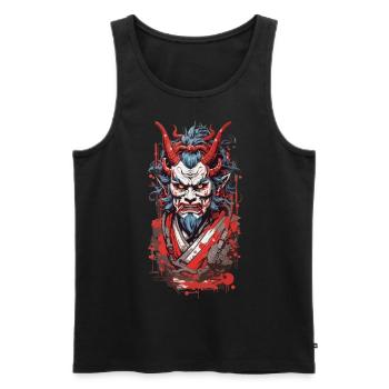 Yokai Ukiyo-e Streetwear Tokyo Japan Art Style - Men's Premium Organic Tank Top - black - Front - Michal (187cm)