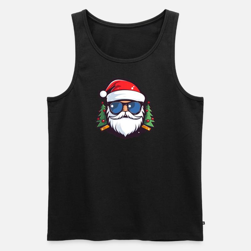 Weihnachtsmann - Männer Premium Bio Tank Top - Schwarz