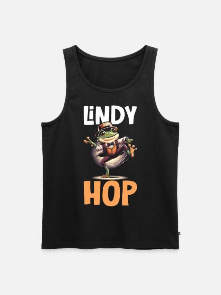 Lindy Hop Dancer Swinging Dancing Swing Dance - Men's Premium Organic Tank Top - black