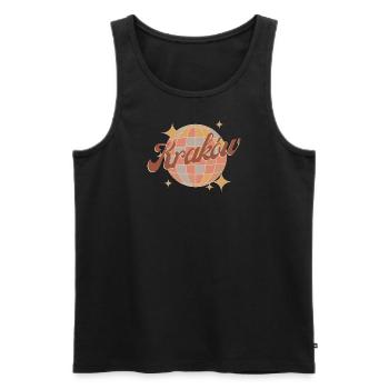 Kraków Krakau Krakow Polen Retro Vintage Design - Männer Premium Bio Tank Top - Schwarz - Vorne - Michal (187cm)