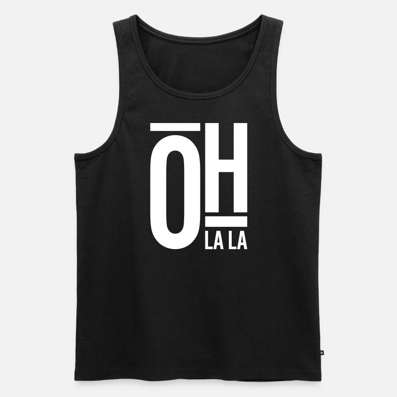 Oh La La - Männer Premium Bio Tank Top - Schwarz