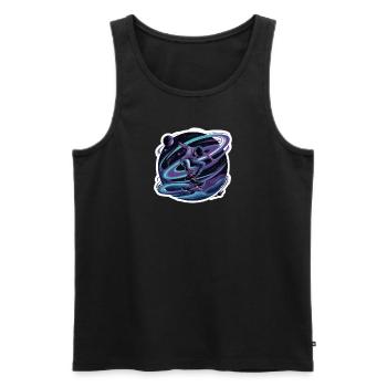 Live your dream - Men's Premium Organic Tank Top - black - Front - AI Model Male 178 light (178cm)