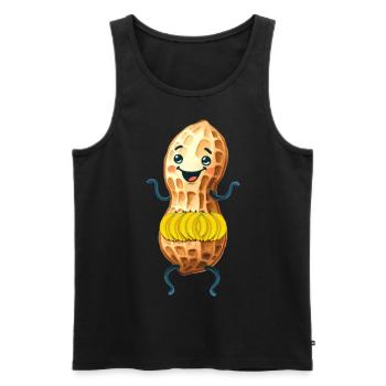Banane Banane Fruit Fruits Exotiques - Débardeur bio Premium Homme - noir - Devant - Michal (187cm)