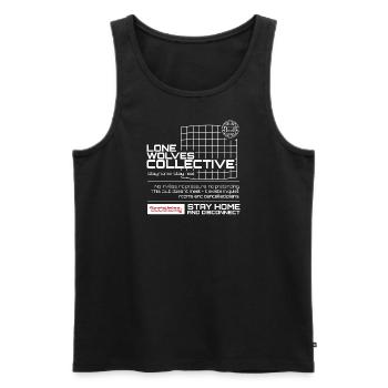 LoneWolvesCollective - Funny Introvert T-Shirt for - Männer Premium Bio Tank Top - Schwarz - Vorne - Michal (187cm)