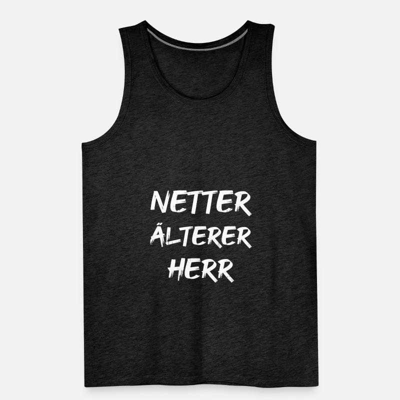 NETTER ÄLTERER HERR Männer Premium Bio Tank Top
