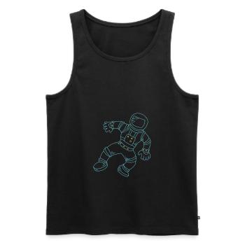 Astronaut - Débardeur bio Premium Homme - noir - Devant - Michal (187cm)
