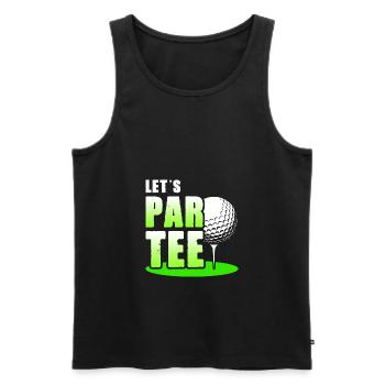 Let's Par Tee Golf Player Golfing Golf Course Golf - Männer Premium Bio Tank Top - Schwarz - Vorne - Michal (187cm)