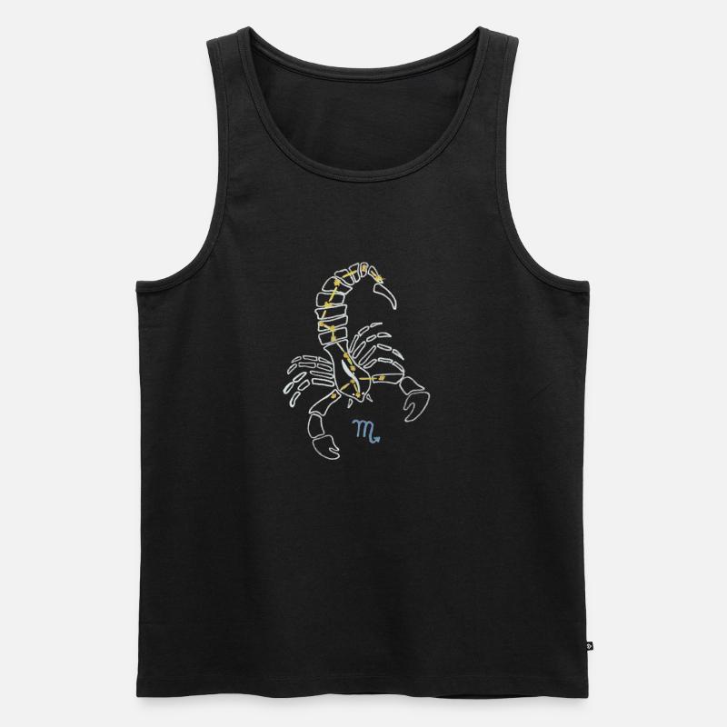 Skorpion - Männer Premium Bio Tank Top - Schwarz