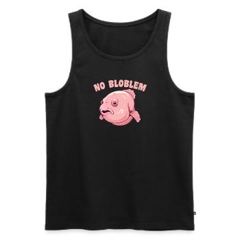 Blobfish No Bloblem drôle de blobfish - Débardeur bio Premium Homme - noir - Devant - Michal (187cm)