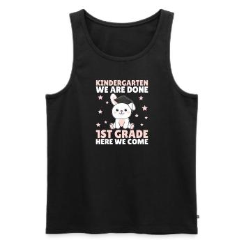 Kids Kindergarten graduate Hase 1st grade - Männer Premium Bio Tank Top - Schwarz - Vorne - Michal (187cm)