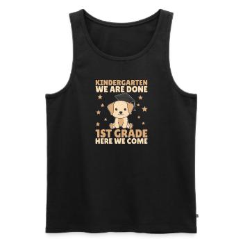 Kids Kindergarten graduate Labrador 1st grade - Männer Premium Bio Tank Top - Schwarz - Vorne - Michal (187cm)