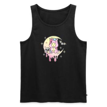 Kawaii Gothic Capybara Pastel Gothic Goth - Men's Premium Organic Tank Top - black - Front - Michal (187cm)